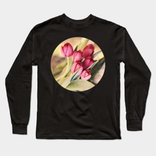 Vintage Tulips Long Sleeve T-Shirt